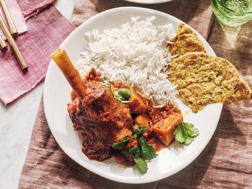 Spiced Lamb Shanks From Desi Kitchen by Sarah Woods Living North